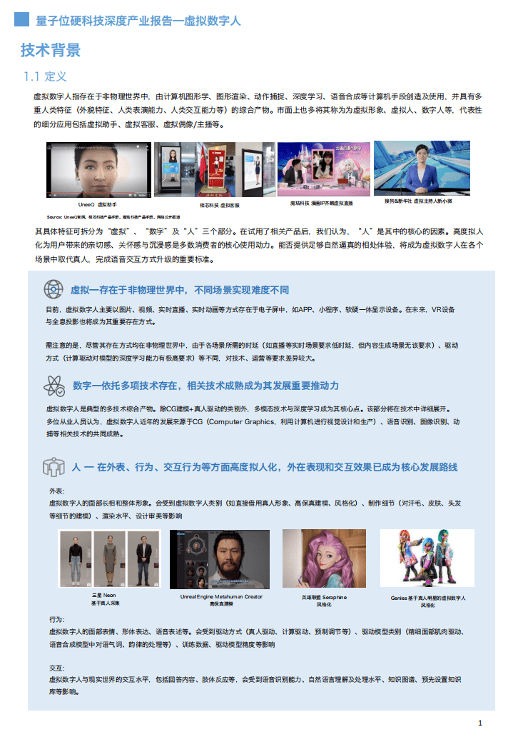 量子位：虚拟数字人白皮书.pdf 第3页