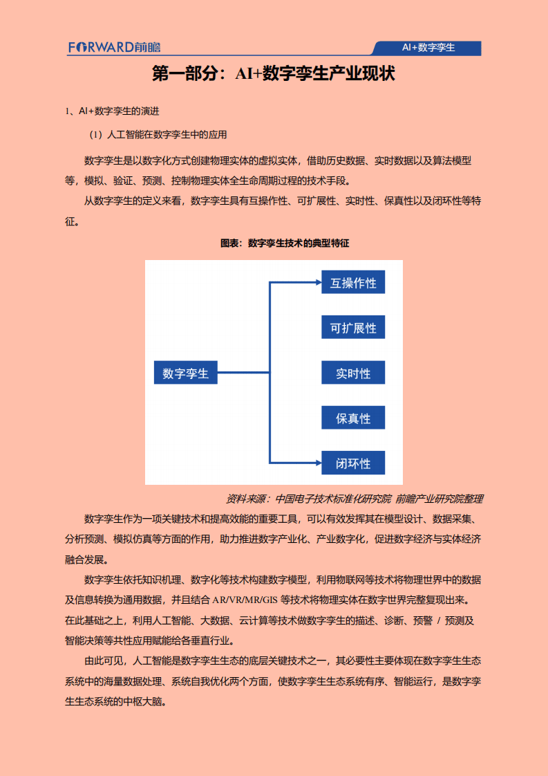 前瞻产业研究院：AI+数字孪生发展现状、应用场景及典型企业案例分析.pdf 第3页