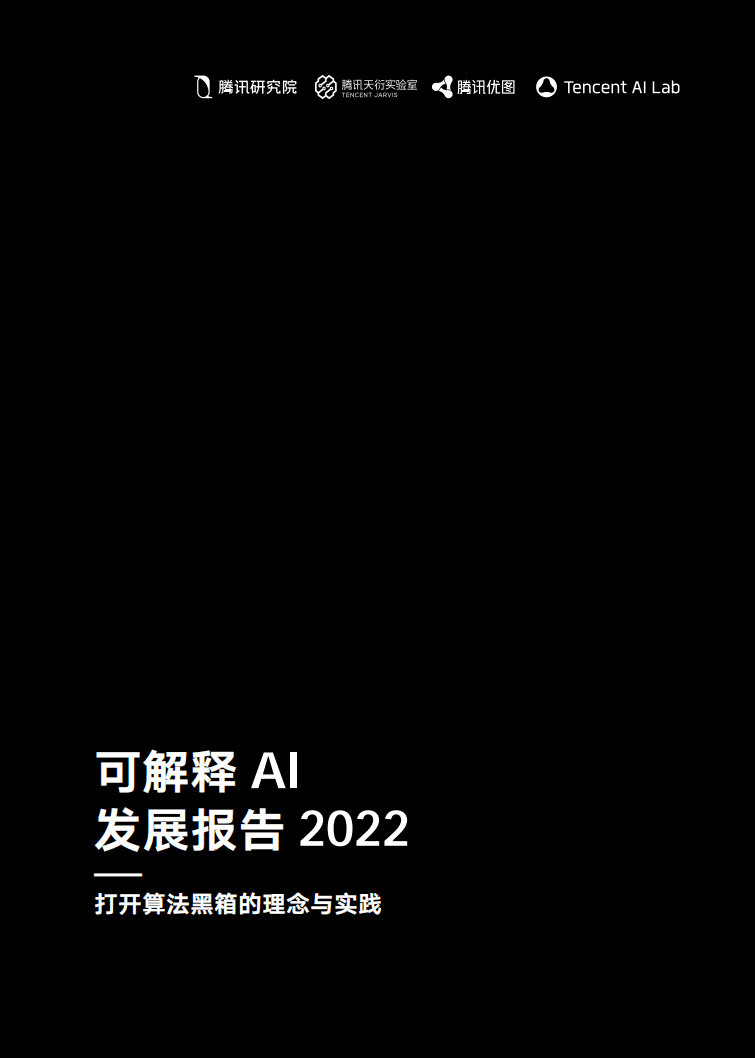 腾讯研究院：人工智能行业可解释AI发展报告2022：打开算法黑箱的理念与实践.pdf 第1页