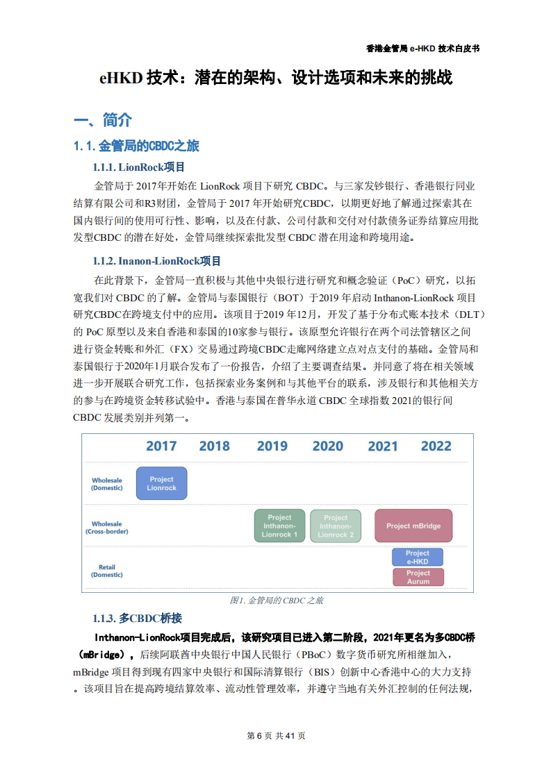 香港金管局：数字港元（e-HKD）技术白皮书.pdf 第6页