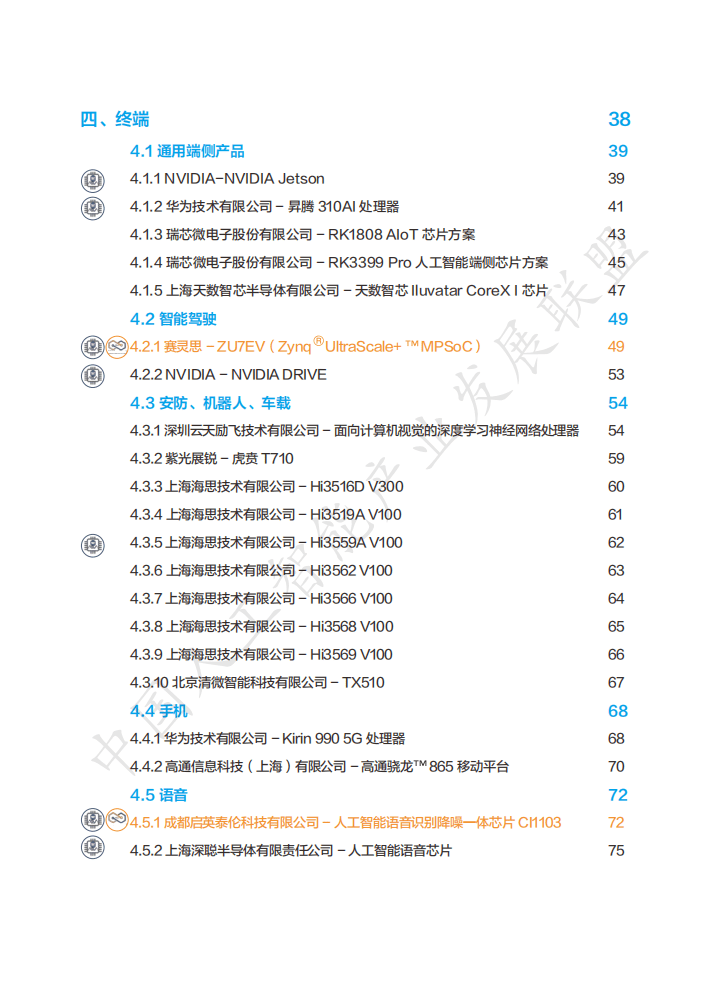 中国人工智能产业发展联盟：AI芯片技术选型目录（2020年）.pdf 第4页