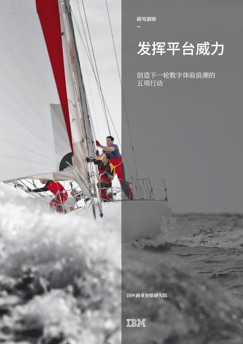 IBM：发挥平台威力：创造下一轮数字体验浪潮的五项行动.pdf 第1页
