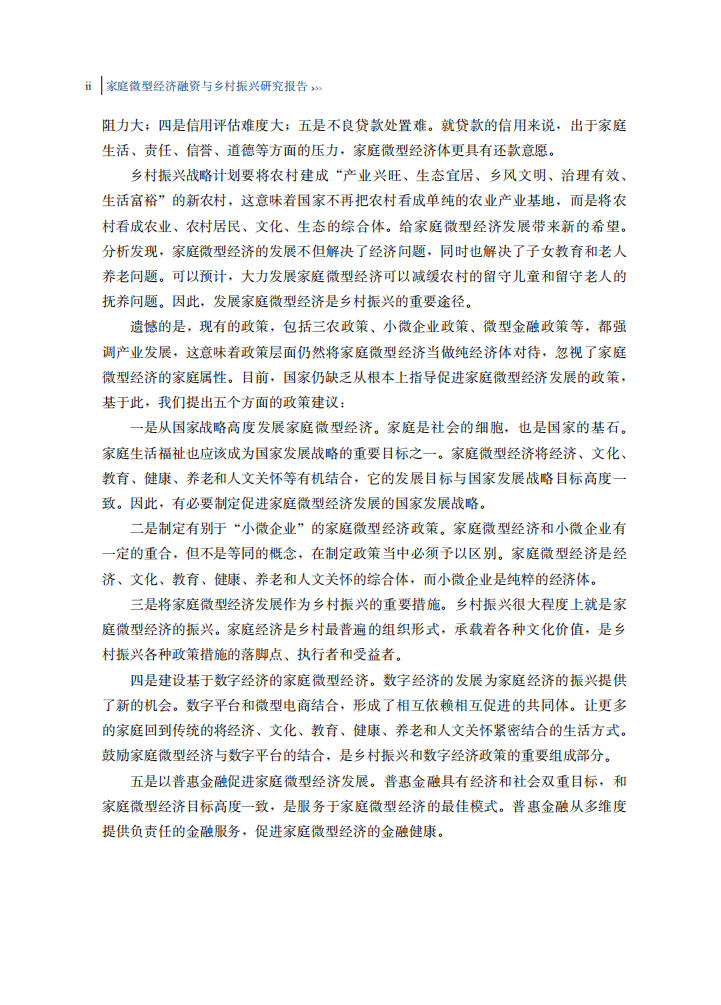 人民大学：家庭微型经济融资与乡村振兴研究报告.pdf 第5页
