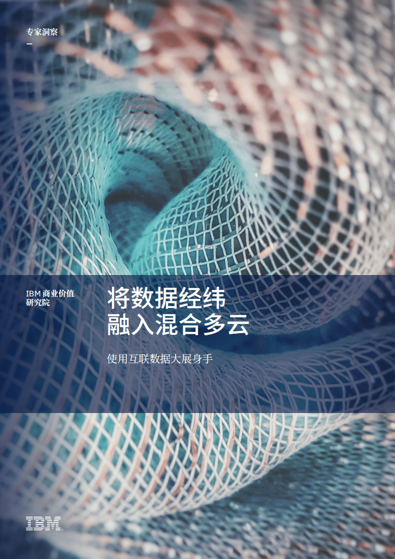 IBM商业价值研究院：将数据经纬融入混合多云：使用互联数据大展身手.pdf 第1页