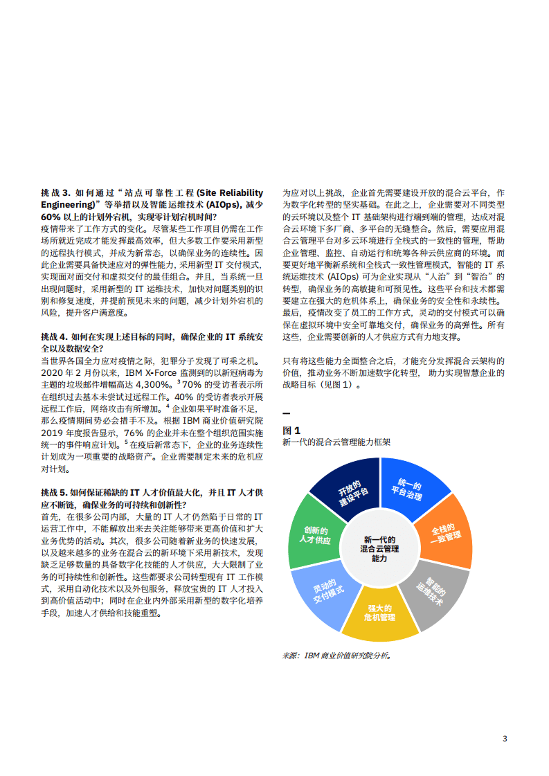 IBM商业价值研究院：新一代的混合云管理能力，疫情新常态下，引领企业走出数字化转型困境.pdf 第3页