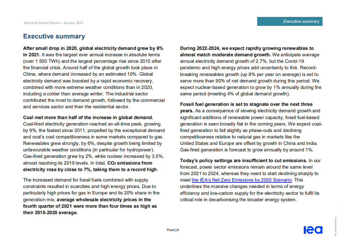 IEA：全球电力市场报告2022.pdf 第6页