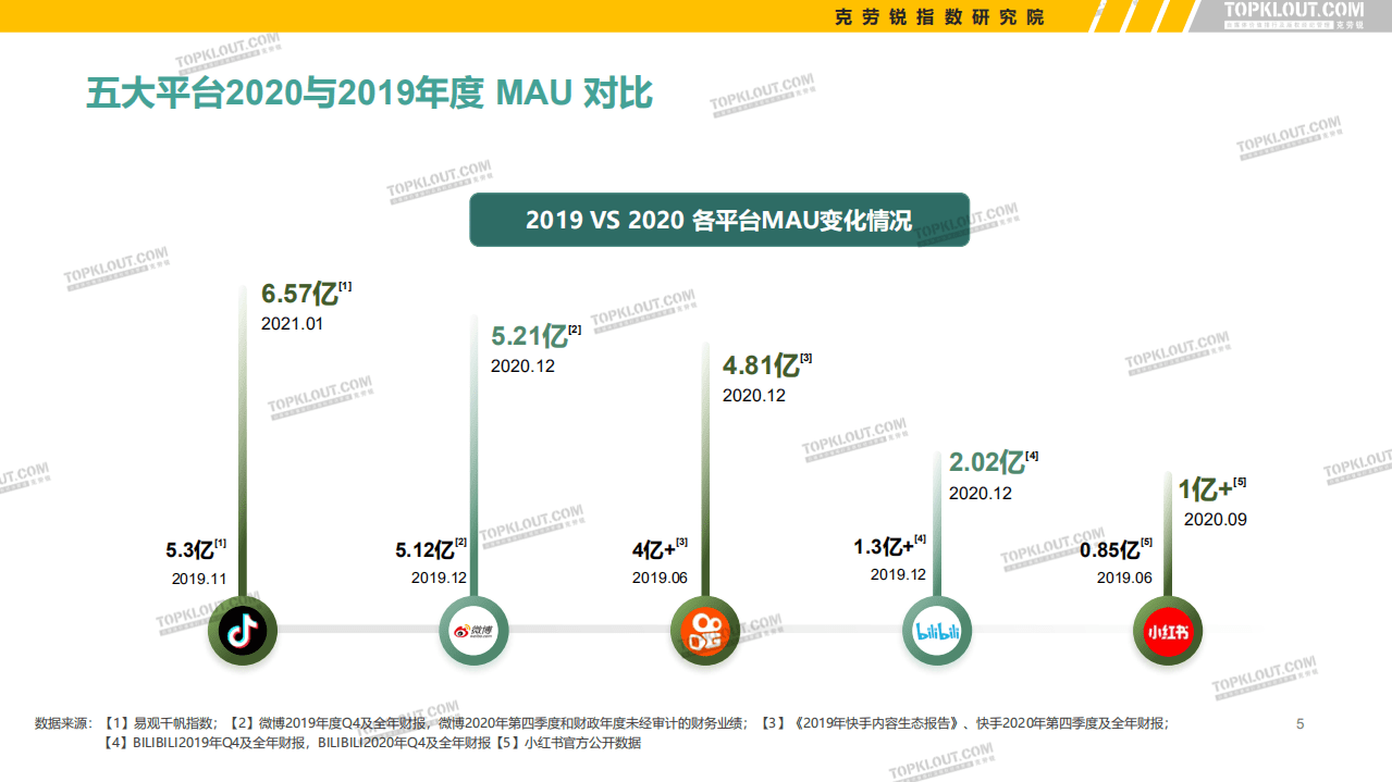 TopKlout克劳锐：2021看得见的粉丝价值——五大平台KOL粉丝分析研究报告.pdf 第6页