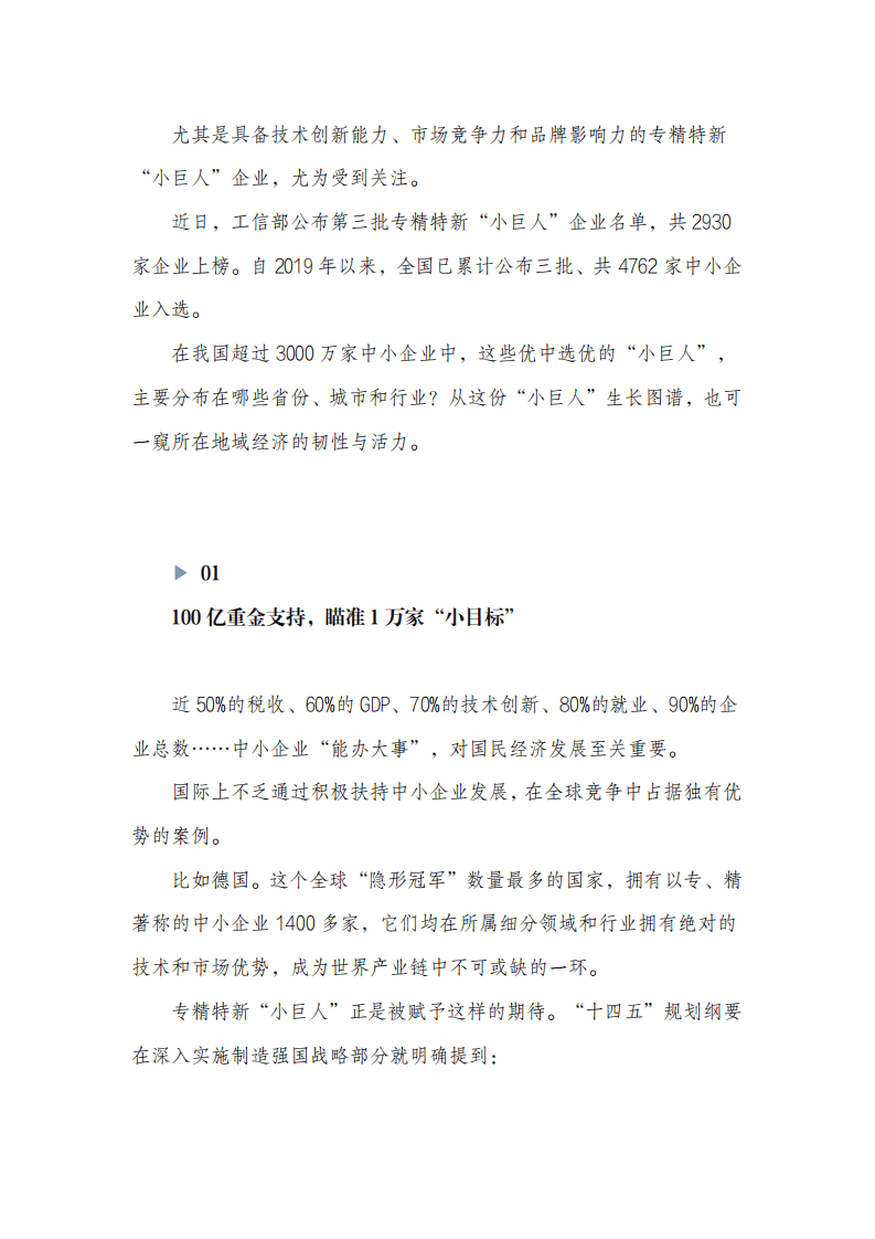 城市进化论：中国专精特新“小巨人”区域版图.pdf 第3页