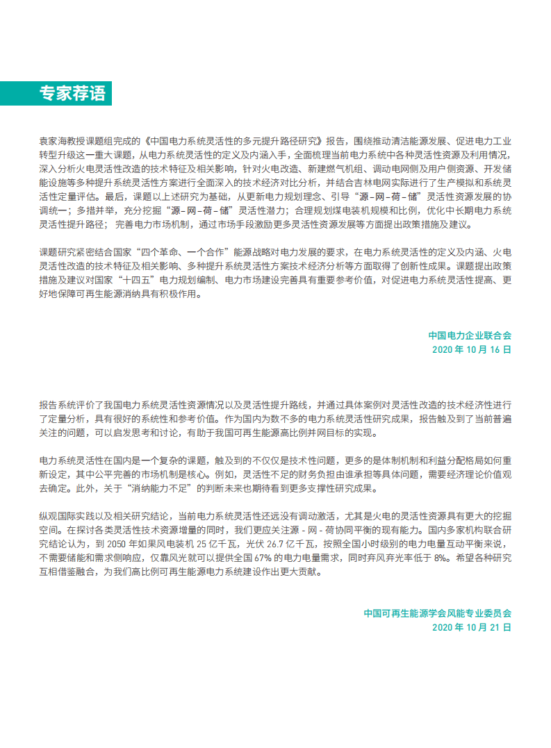 绿色和平：中国电力系统灵活性的多元提升路径研究.pdf 第2页
