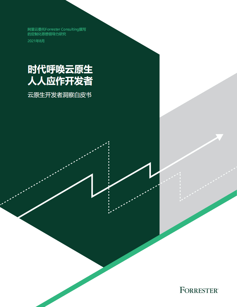 阿里云：云原生开发者洞察白皮书(2021).pdf 第1页