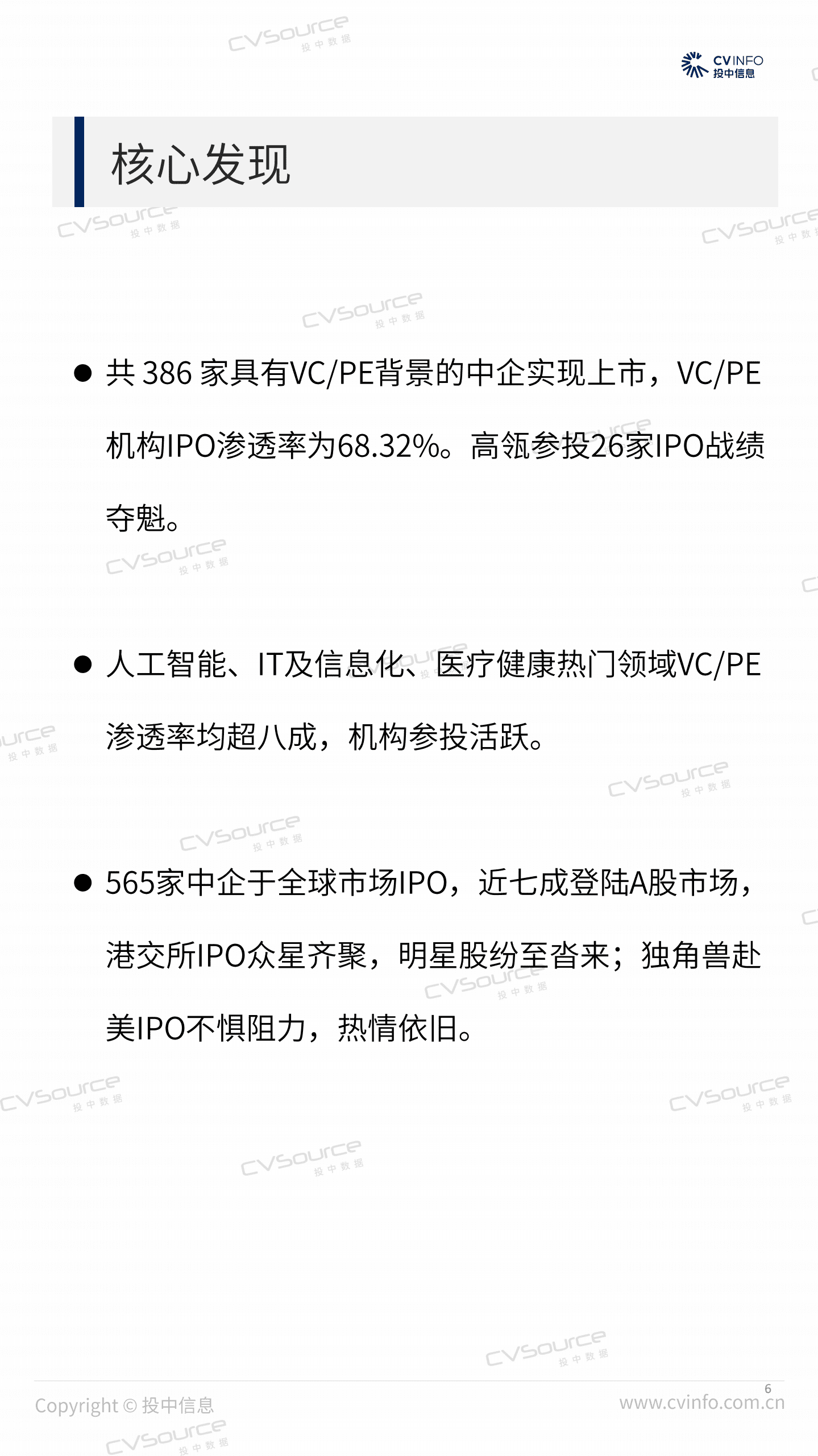 投中统计：2020年度中企IPO统计报告.pdf 第6页