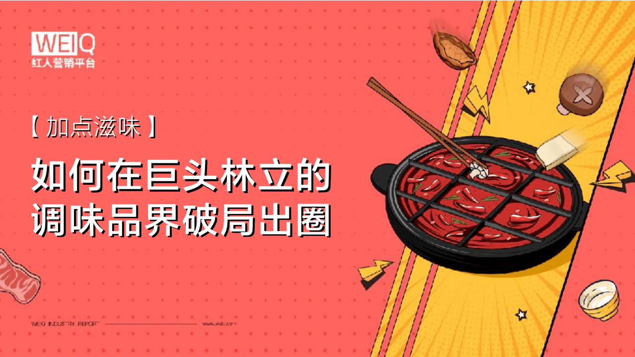 WEIQ红人营销平台：加点滋味—如何在巨头林立的调味品界破局出圈.pdf 第1页