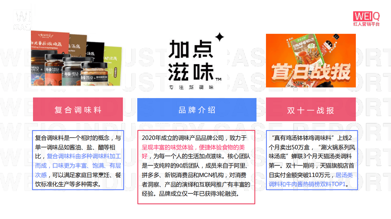 WEIQ红人营销平台：加点滋味—如何在巨头林立的调味品界破局出圈.pdf 第3页