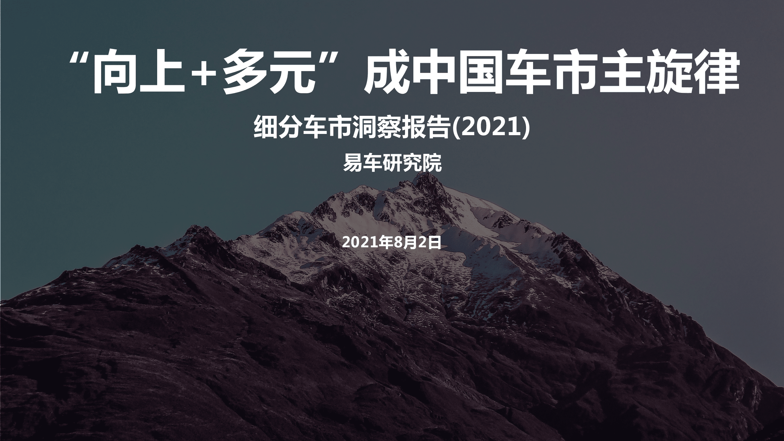 易车研究院：细分车市洞察报告2021.pdf 第1页