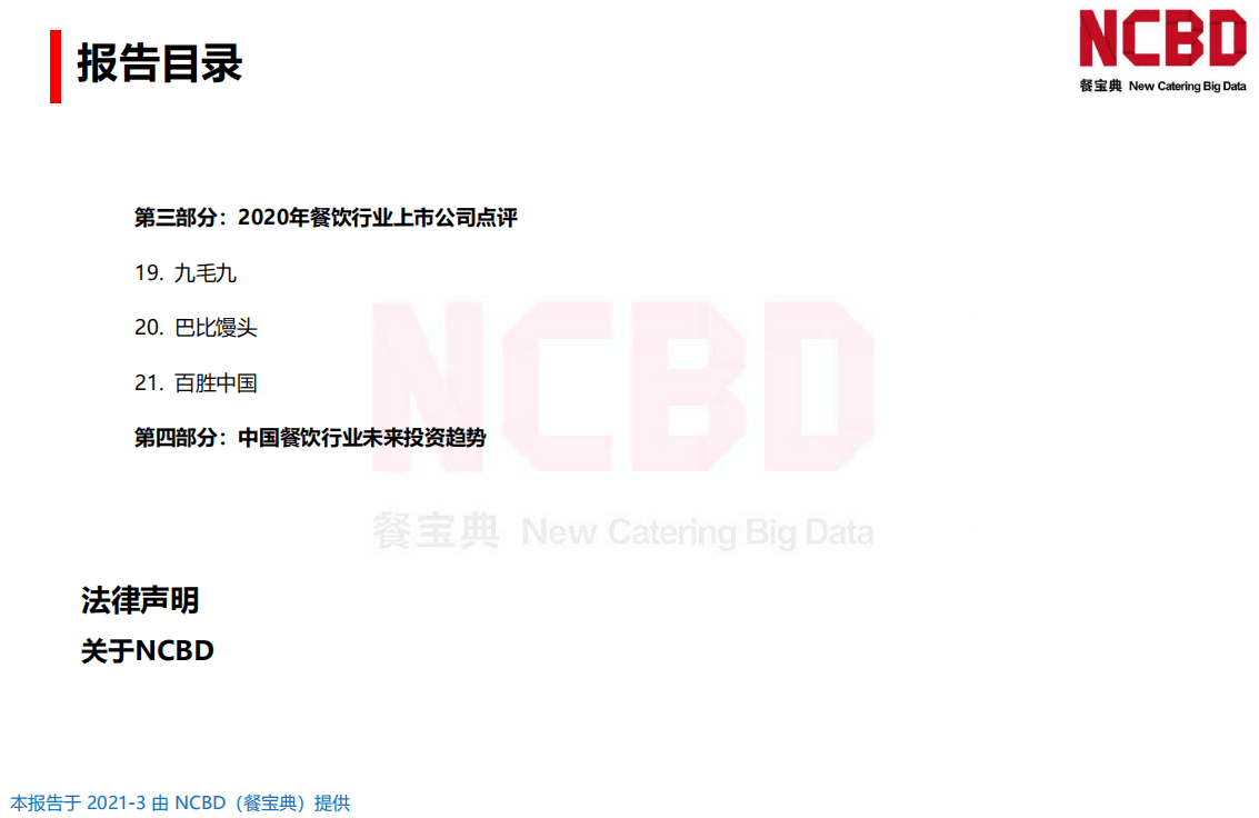NCBD：2020-2021年中国餐饮行业投融资分析报告.pdf 第4页