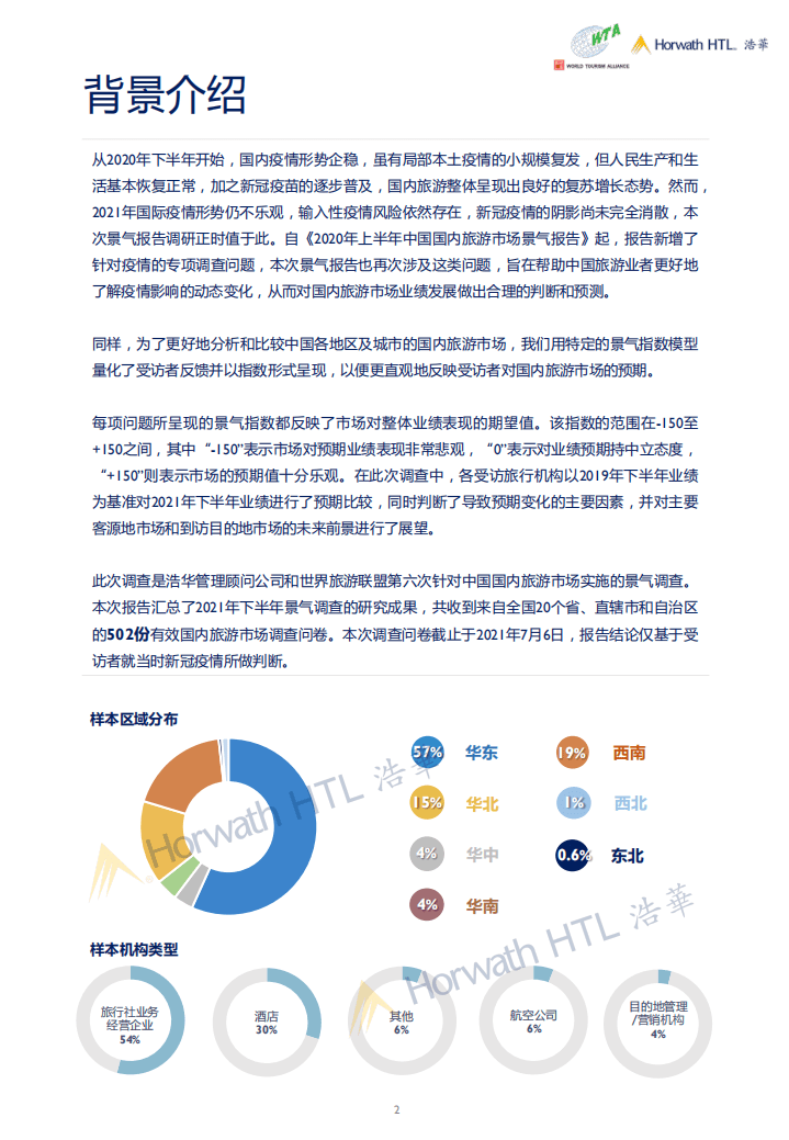 浩华：2021年下半年中国国内旅游市场景气调查报告.pdf 第4页
