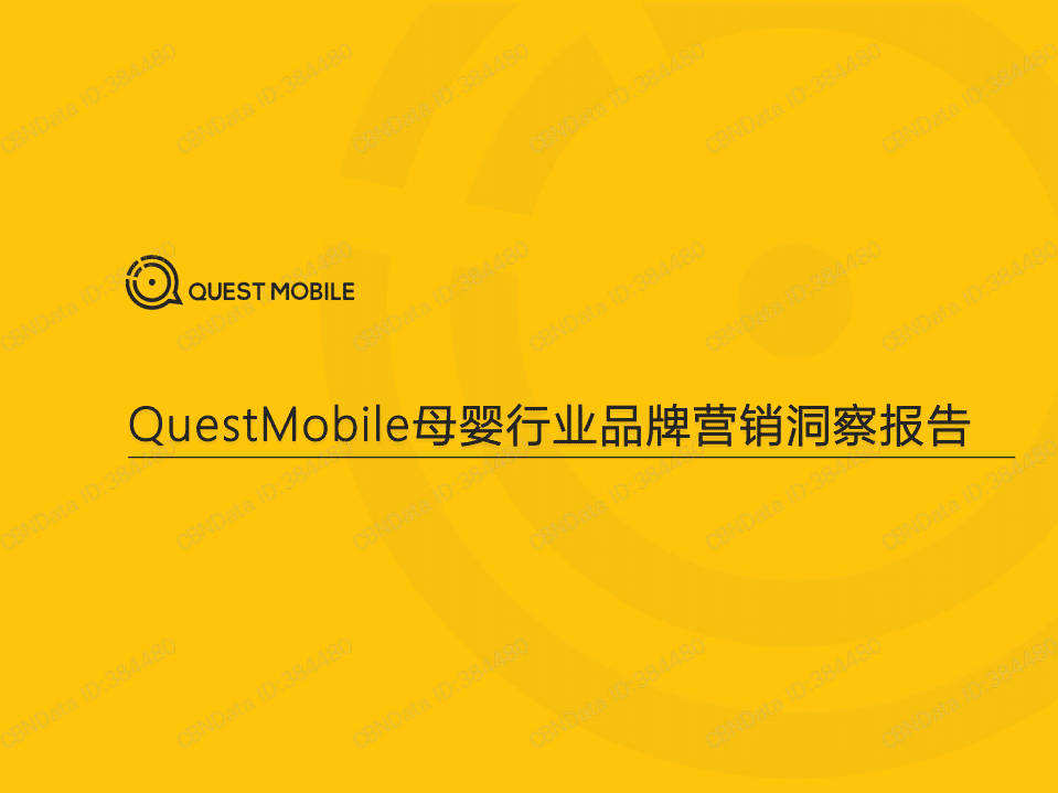 QUEST MOBILE：母婴行业品牌营销洞察报告.pdf 第1页