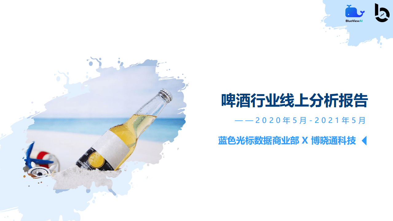 蓝标：啤酒行业线上分析报告.pdf 第1页