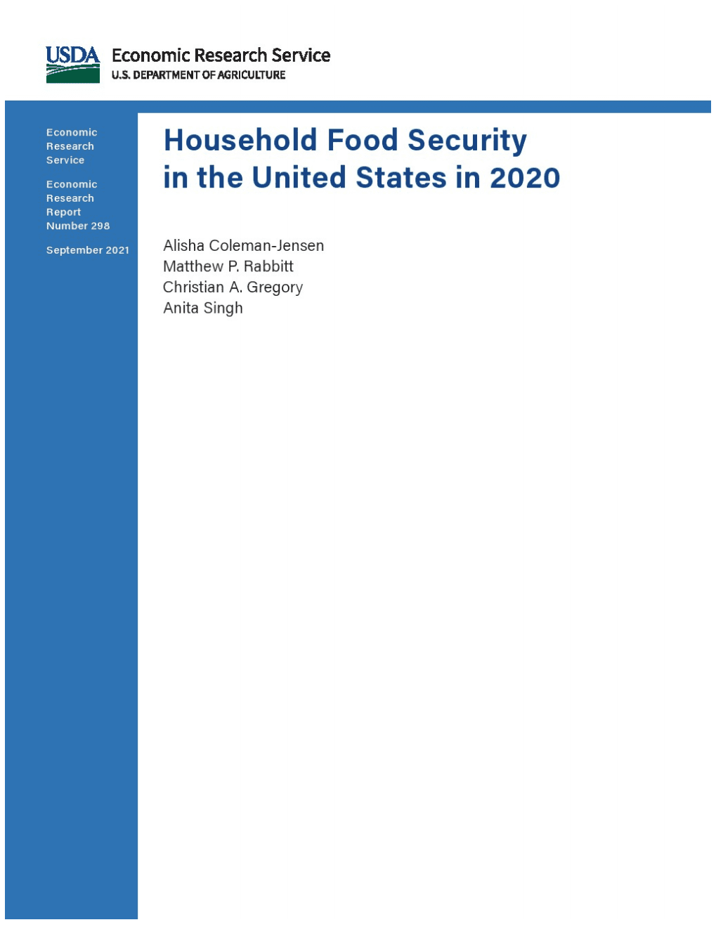 美国农业部：2020年美国家庭食品安全报告（英文版）.pdf 第1页