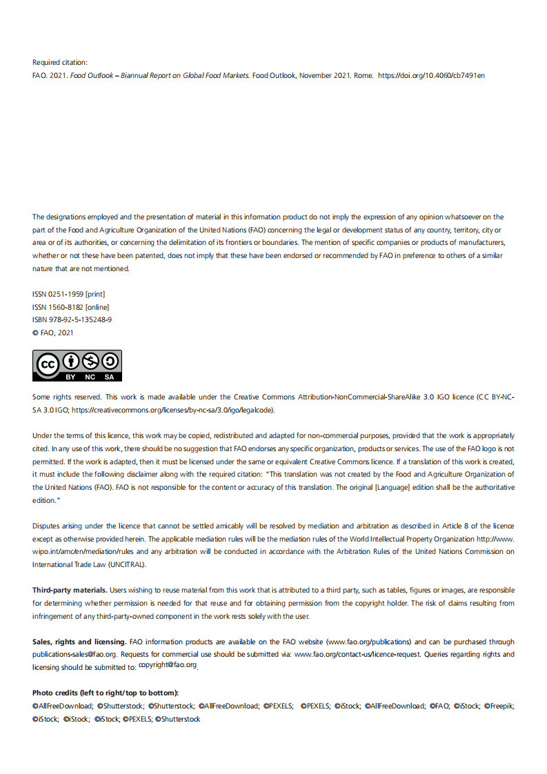 世界粮农组织：食品展望&mdash;&mdash;全球食品市场半年期报告（英文版）.pdf 第3页
