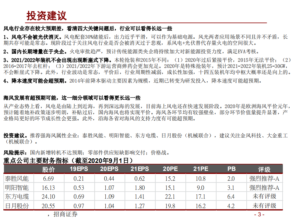 风电行业：行业存在较大预期差，详解四大关键问题-20200901.pdf 第3页