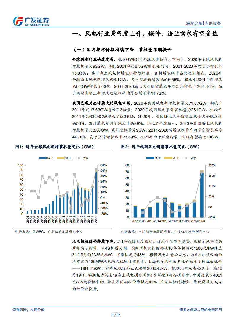 风电设备行业之锻件法兰：风电行业“贝塔”之下，寻找优质产能-211106.pdf 第6页
