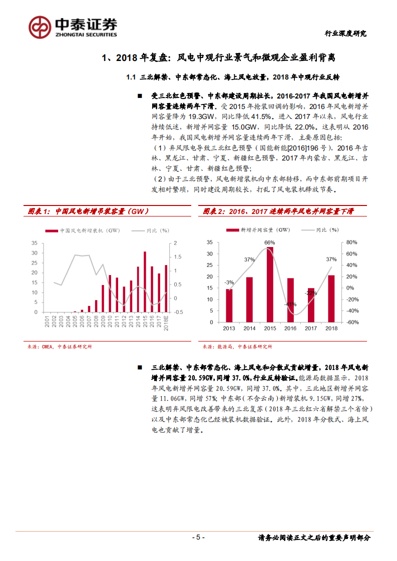 风电系列研究报告之三：2019年风电中观行业景气或将传递到微观企业盈利.pdf 第5页