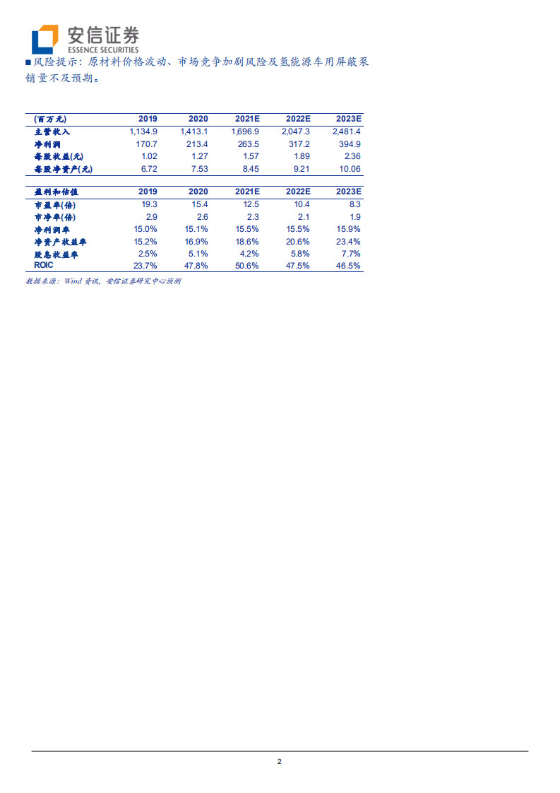 大元泵业--屏蔽泵龙头欣欣向荣，“碳中和”下氢燃料电池液冷泵锦上添花-210703.pdf 第2页