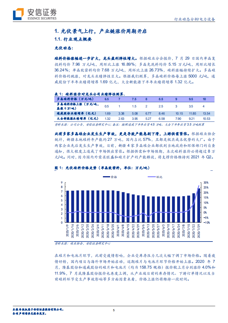 电力设备行业：光伏景气上行，产业链涨价周期开启-20200802.pdf 第5页
