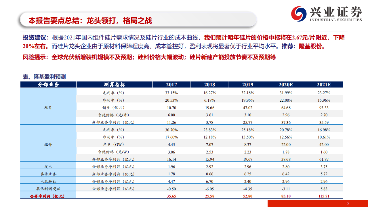 光伏硅片行业2021年供需形势分析：龙头领打，格局之战-210125.pdf 第5页