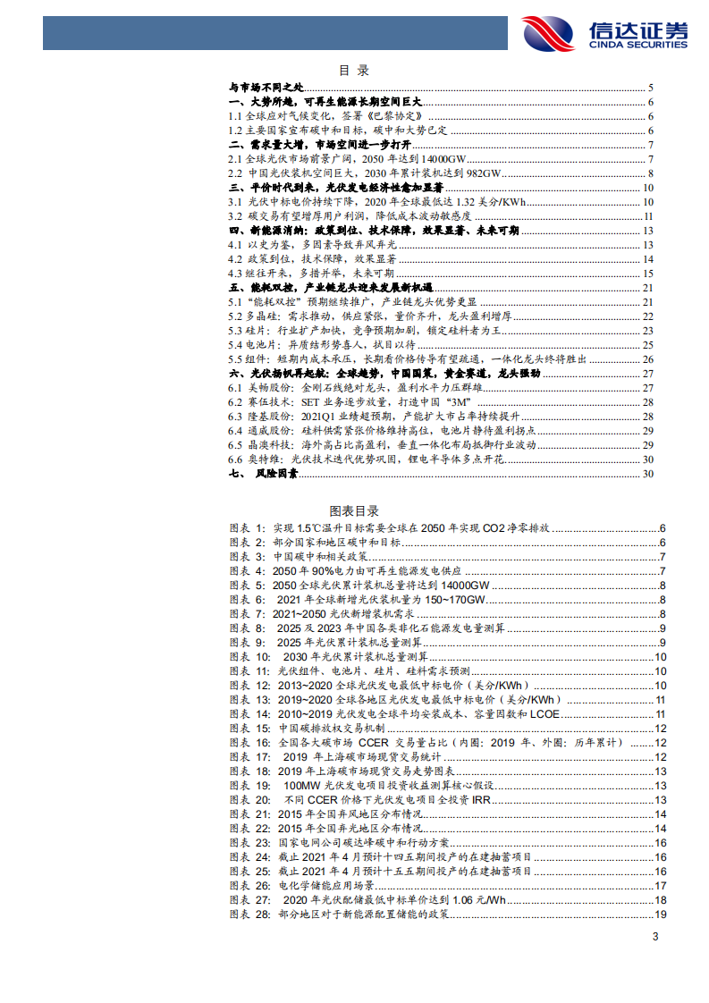 新能源发电行业策略报告：碳中和大势已定，光伏行业扬帆再起航-210508.pdf 第3页