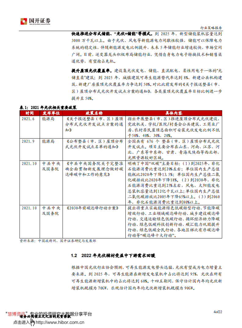 2022年光伏辅材行业年度策略报告：下游需求回暖，光伏辅材迎腾飞-211222.pdf 第5页