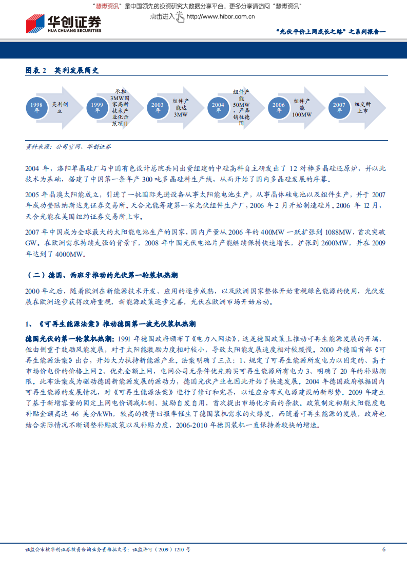 光伏设备行业&ldquo;光伏平价上网成长之路&rdquo;之系列报告一：光伏行业发展回顾及展望-180626.pdf 第6页