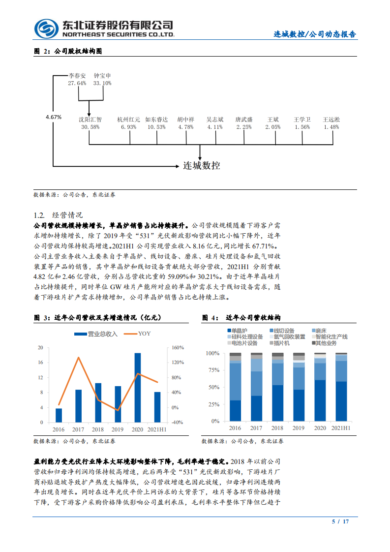 连城数控-光伏设备基本盘稳固，新客户+新业务打造增长新引擎-211018.PDF 第5页