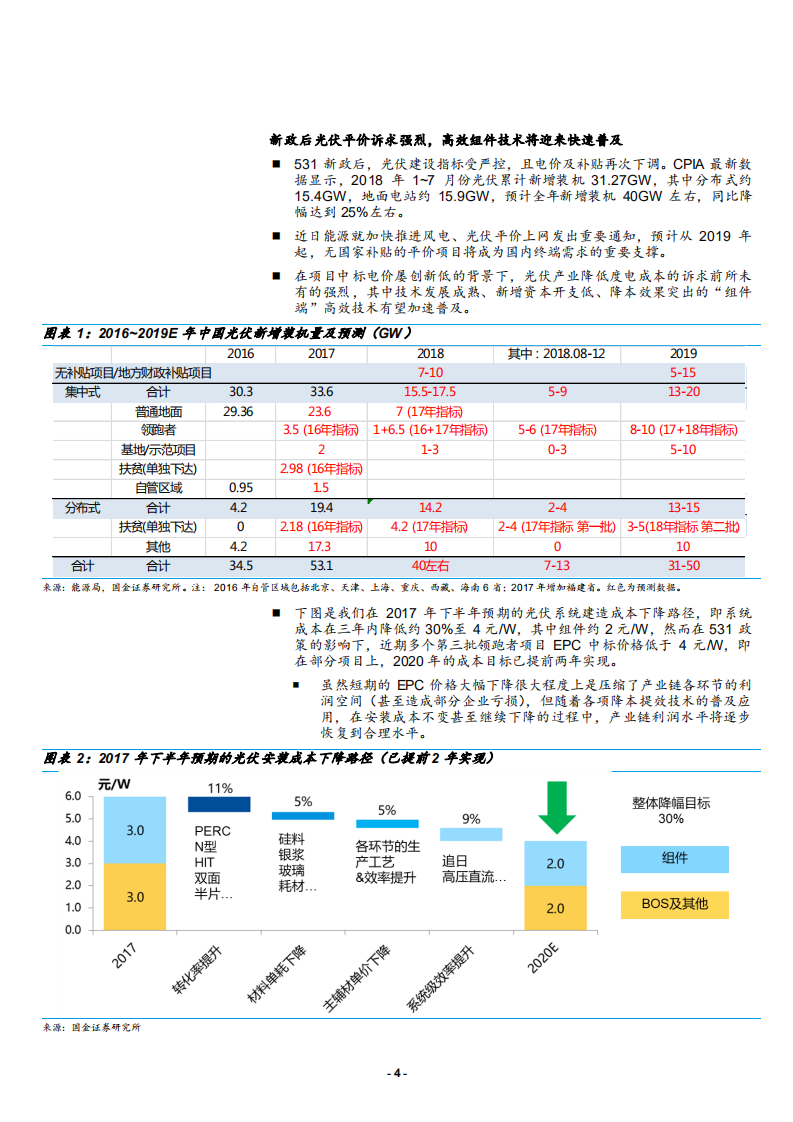 太阳能行业光伏平价上网系列报告之二：价廉物美的高效组件技术将迎来快速普及-180916.pdf 第4页