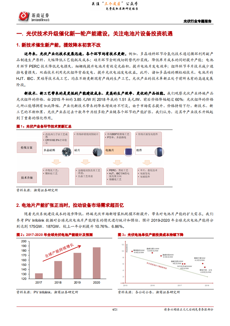 新能源行业光伏行业专题报告：技术升级催化产能迭代，关注光伏电池设备领域投资机会-190131.pdf 第4页