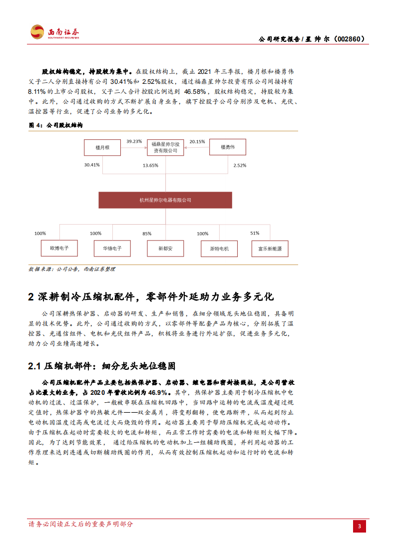 星帅尔-压缩机配件细分龙头，组件代工切入光伏领域-220124.pdf 第6页