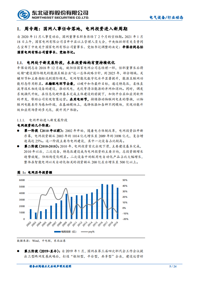 电气设备行业：国网人事任命落地，电网进入投资新周期-210125.pdf 第5页