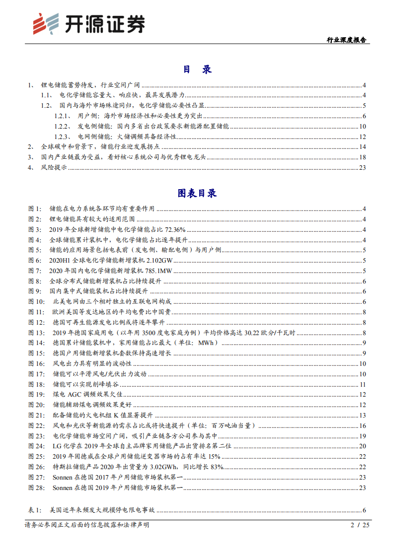 电气设备行业储能深度系列报告（一）：锂电储能迎行业拐点，产业链受益时代趋势-210413.pdf 第2页
