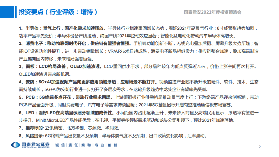 2021年度电子行业投资策略：5G+AI，芯片国产化-20201202.pdf 第2页