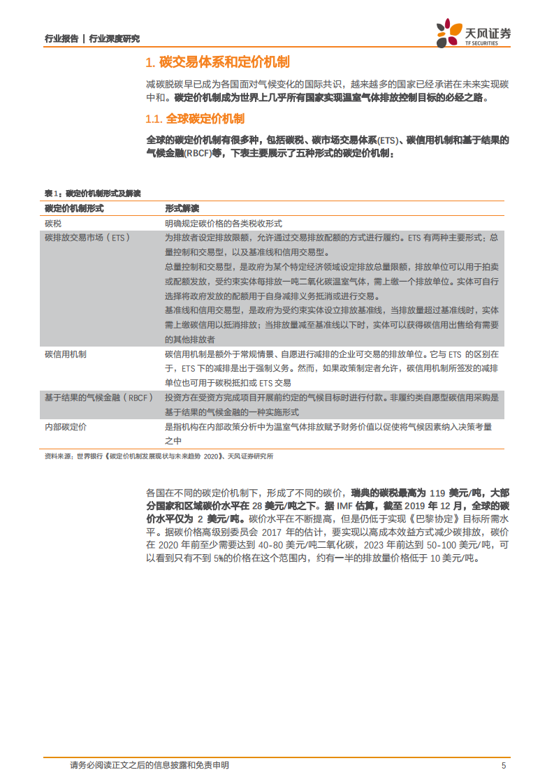 电气设备行业深度研究：深耕国内外碳交易机制现况，详解风电光伏低碳收益-210316.pdf 第5页