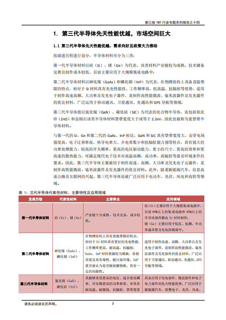 新三板TMT行业专题系列报告之十四：第三代半导体先天性能优越，潜在市场空间巨大.pdf 第3页