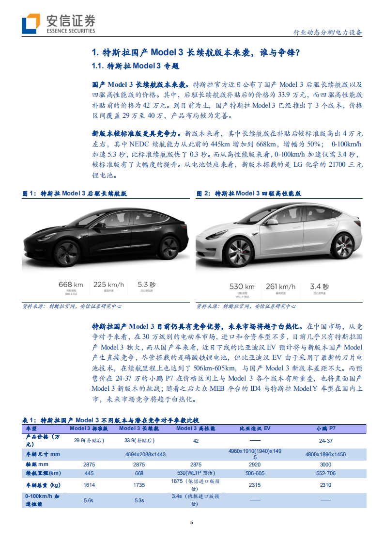 电力设备行业：国产Model3长续航版来袭，谁与争锋？-200412.pdf 第5页
