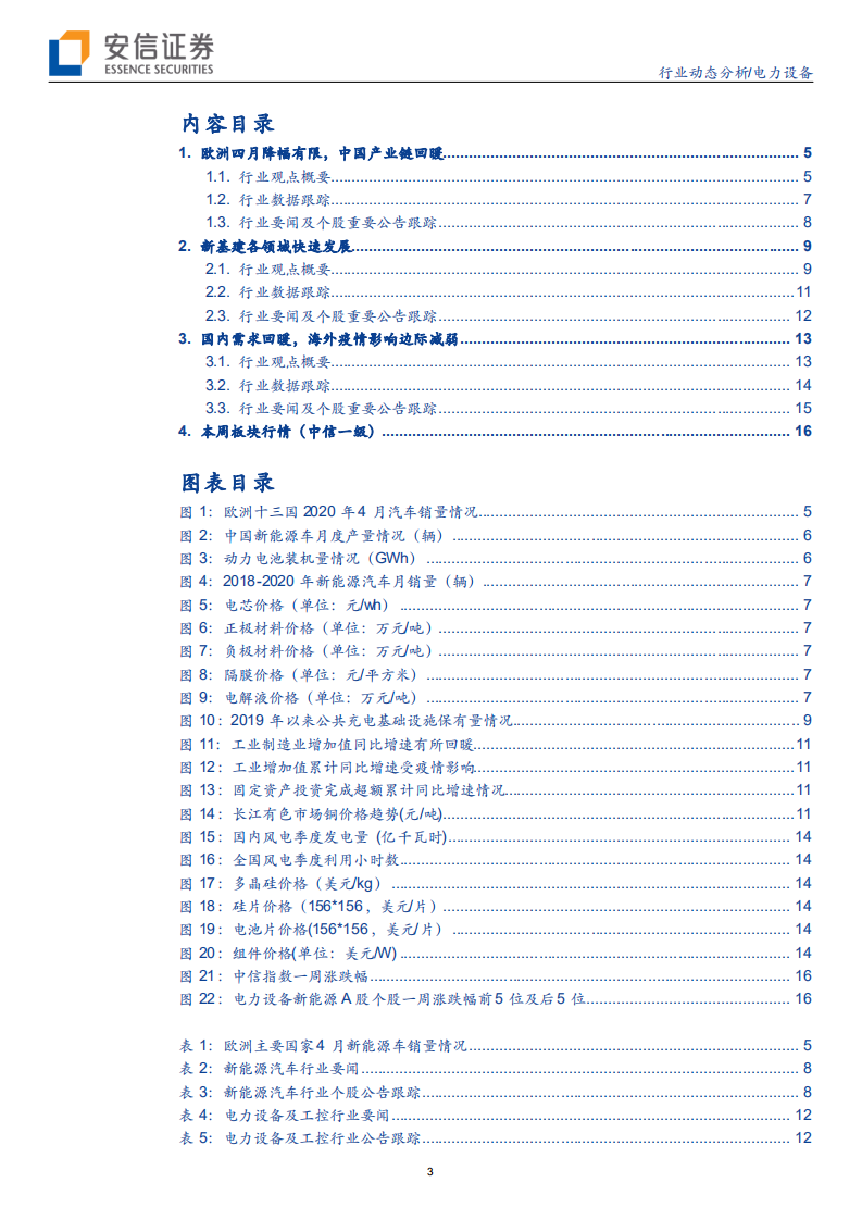 电力设备行业：国内需求显著回升，海外影响边际减弱-200510.pdf 第3页