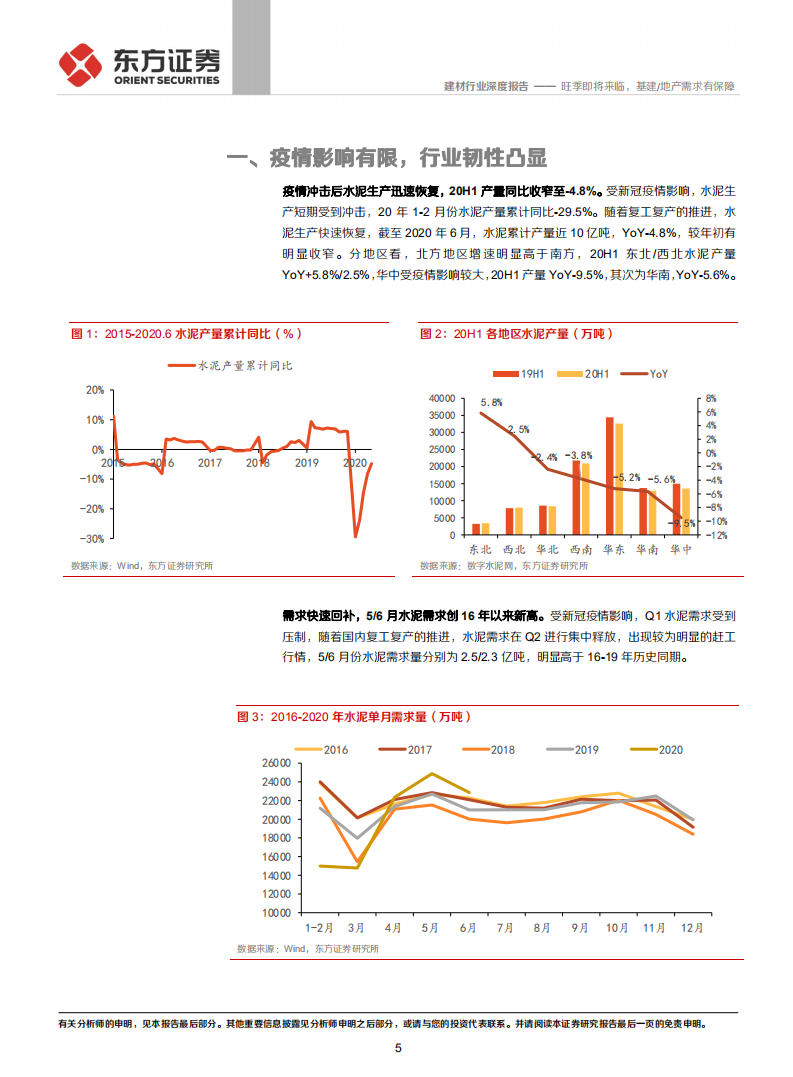 水泥行业深度报告：旺季即将来临，基建、地产需求有保障-20200806.pdf 第5页