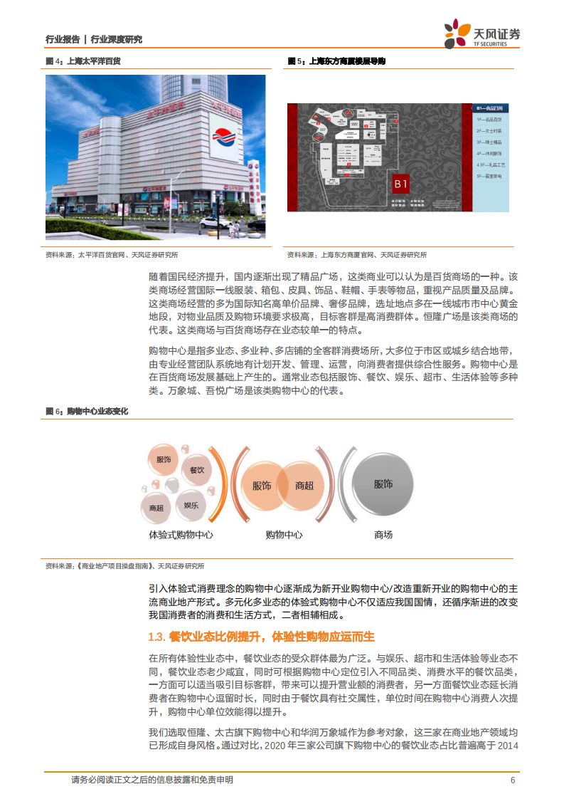 房地产行业商业地产深度研究（一）：体验性消费或为主流，引领商业地产业态多样性-210927.pdf 第6页