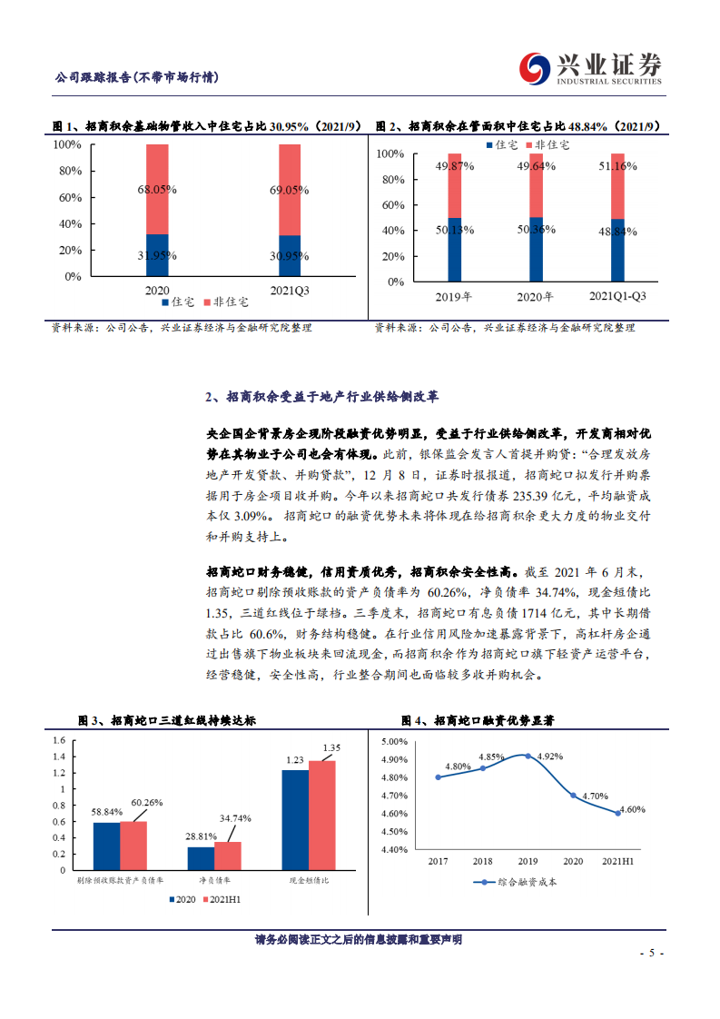 招商积余-动态报告：地产供给侧改革受益标的，母公司资源支撑成长，内部提质增效可期-20211214.pdf 第5页