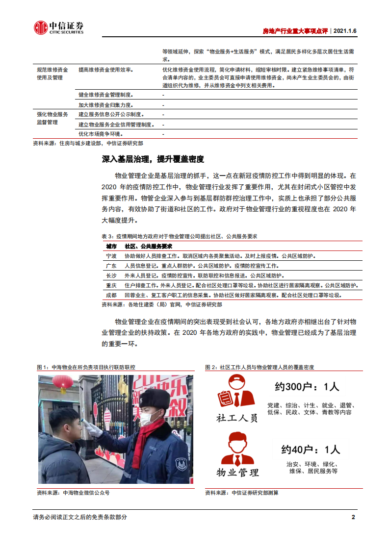 物业管理行业重大事项点评：融入基层治理，抬升单盘盈利曲线-20210106.pdf 第4页