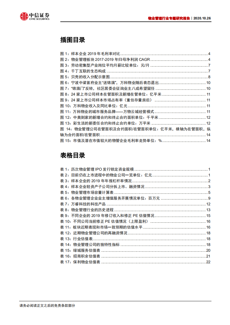 物业管理行业专题研究报告：IPO高峰带来的阶段性调整料将结束-20201026.pdf 第4页