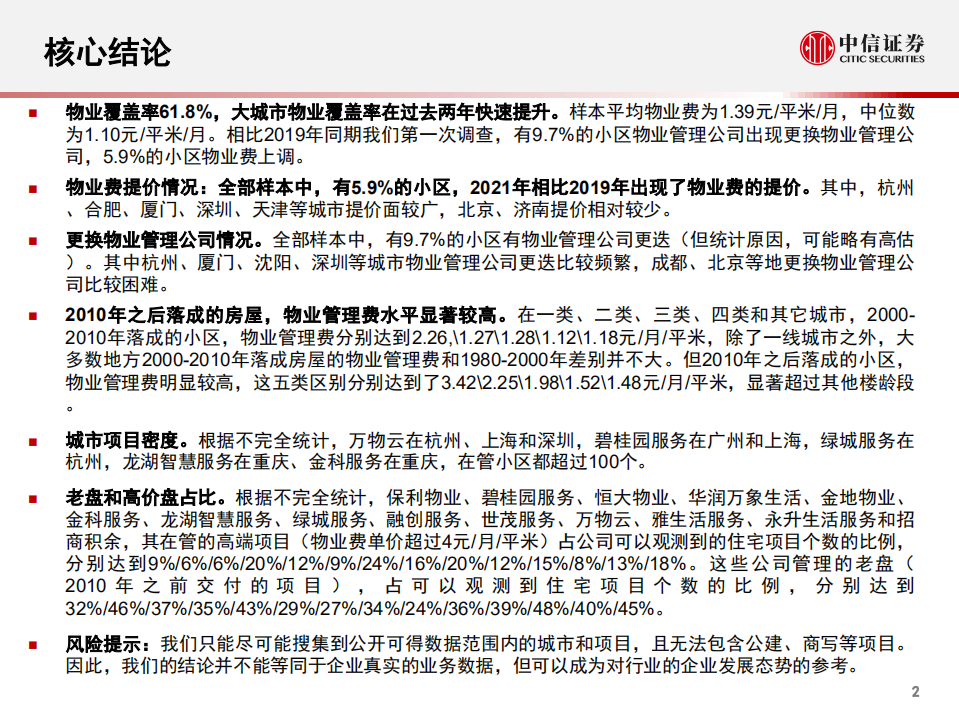 中国物业管理行业定价洞察：数据仓库系列-210210.pdf 第3页
